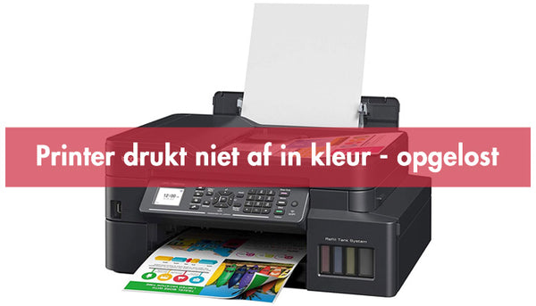 Printer drukt niet af in kleur - opgelost