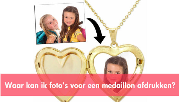 Waar kan ik foto's voor een medaillon afdrukken?