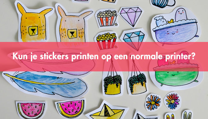 Kun je stickers printen op een normale printer