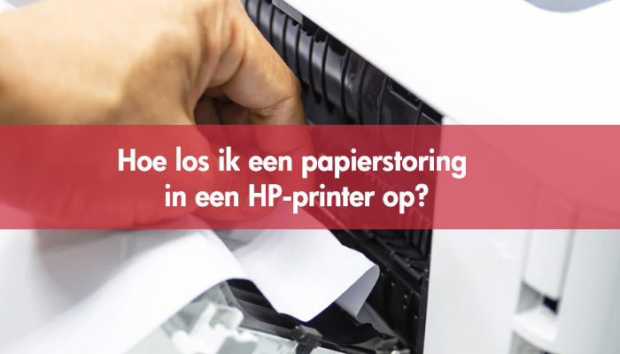 Hoe los ik een papierstoring in een HP-printer op?