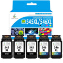 Canon Pixma MG2950 Inkcartridges - Huismerk PG-545/CL-546XL Inkt Multipack 5-Pack