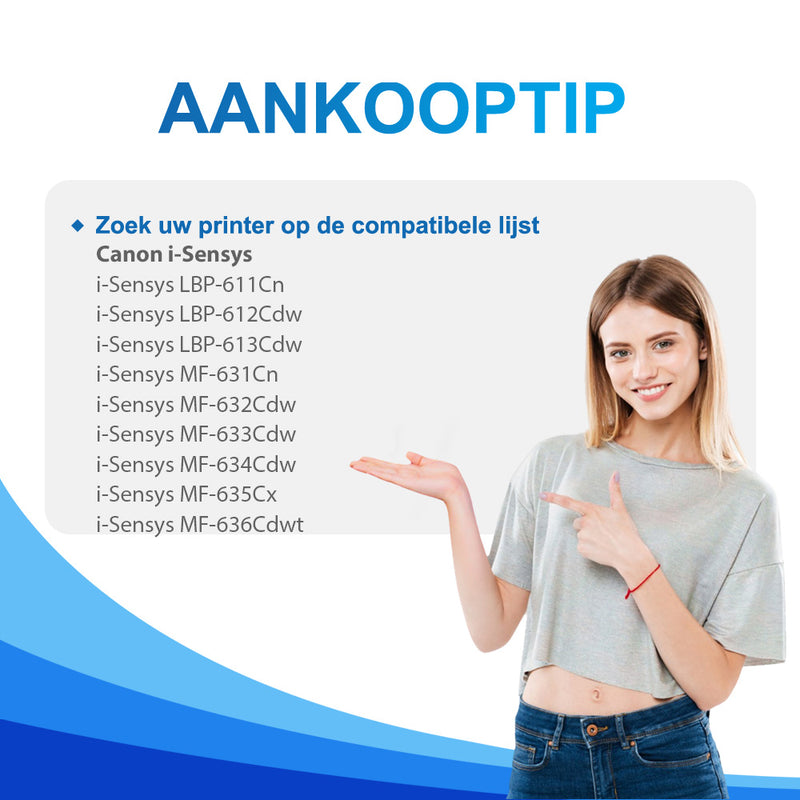 Huismerk Canon i-Sensys MF-631Cn Toner - Canon 045/045H Multipack