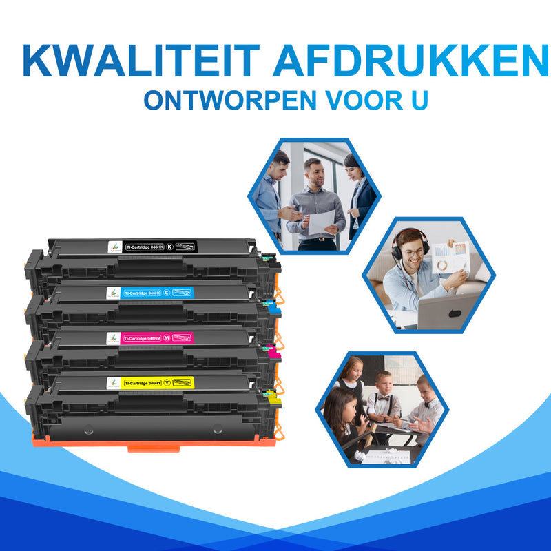 Huismerk Canon i-Sensys LBP-654Cdw Toner - Canon 046/046H Multipack