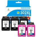 Huismerk HP DeskJet 2130 - HP 302 302XL inkt Zwart + Kleur Multipack