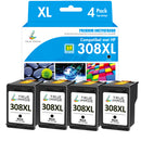 Huismerk HP 308 HP308XL Inktcartridge Zwarte