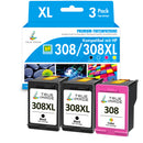 Huismerk HP 308 HP308XL Inktcartridge Multipack 3-Pack