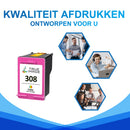 Huismerk HP 308 Inktcartridge Kleur