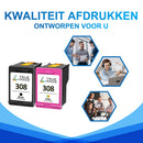 Huismerk HP 308 HP308XL Inktcartridge Multipack