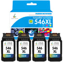 Huismek Canon CL-546XL kleurinktcartridge (Cyaan+Geel+Magenta) 4-Pack