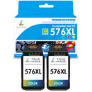 Huismek Canon CL-576XL kleurinktcartridge (Cyaan+Geel+Magenta) 2-Pack