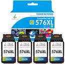 Huismek Canon CL-576XL kleurinktcartridge (Cyaan+Geel+Magenta) 4-Pack