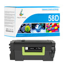 Huismerk Lexmark 58D Zwart Toner （58D2U00）