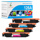 Huismerk HP 126A BK+CYM Toners 4-Pack