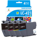 Brother DCP-J1140DW Inkt Multipack - LC421 4-Pack