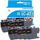 Brother DCP-J1140DW Inkt Multipack - LC421 10-Pack