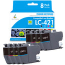 Brother DCP-J1140DW Inkt Multipack - LC421 8-Pack
