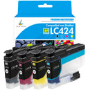 Huismerk Brother DCP-J1200W Inkt Multipack - Brother LC424 4-Pack