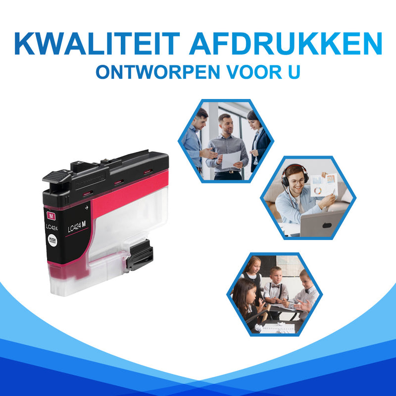 Huismerk Brother LC424 Inkt Magenta - Standaard Capaciteit