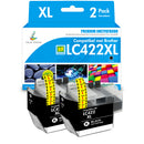 Huismerk Brother LC422BK LC-422BK LC422XLBK LC-422XLBK Inkt Zwart