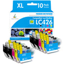Brother MFC-J4340DWE Inkt - Huismerk Brother LC426 LC-426 LC426XL LC-426XL Inkt Multipack LC426 10-Pack