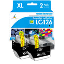 Huismerk Brother LC426 LC-426 LC426XL LC-426XL Inkt Zwart - Brother MFC-J4335DW/J4340DWE/J4540DW lc426 2-bk