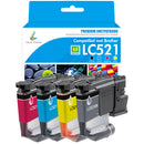 Huismerk Brother LC521 Inkt 4Pack