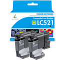 Huismerk Brother LC521 LC-521 Inkt Zwart