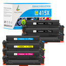 Huismerk HP Color LaserJet Enterprise MFP M480F Toner Met Chip HP 415X 5-Pack