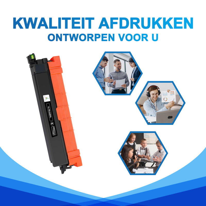 Smart Mate alternatief t.b.v. Brother Toner TN-248XLBK Zwart 3000 afdrukken Smart Mate alternatief t.b.v. Brother Toner TN-248XLBK Zwart 3000 afdrukken
